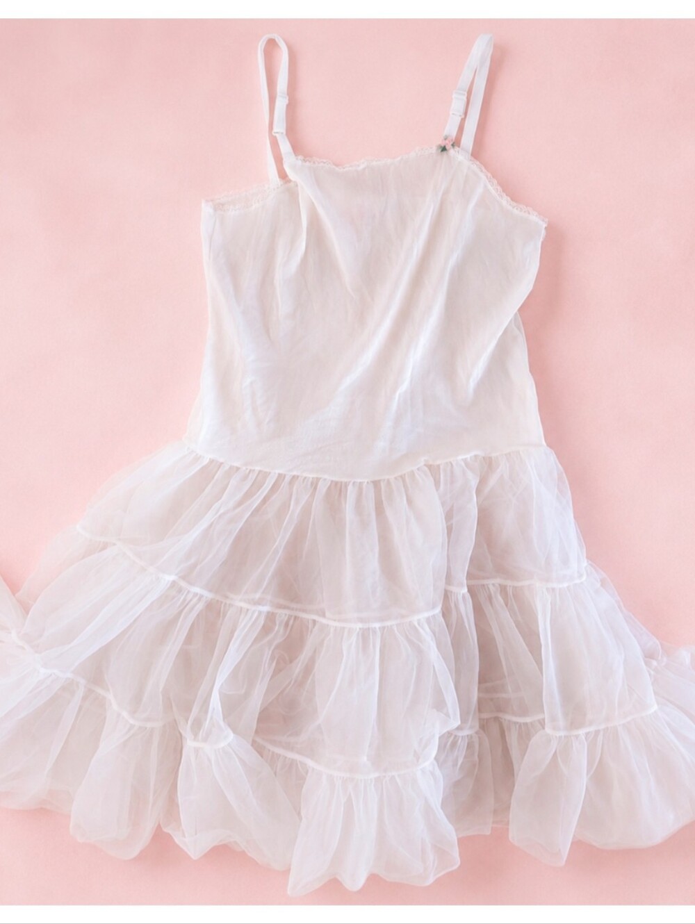 Vintage 90s Storybook Heirlooms Balletcore Slip Dress
